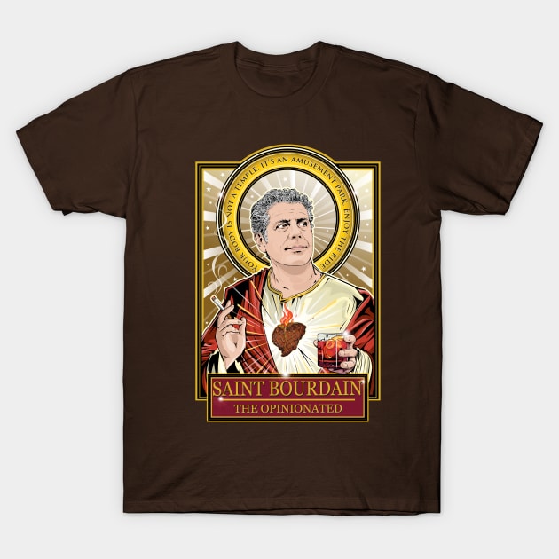 Saint Bourdain T-Shirt by Pop Art Saints